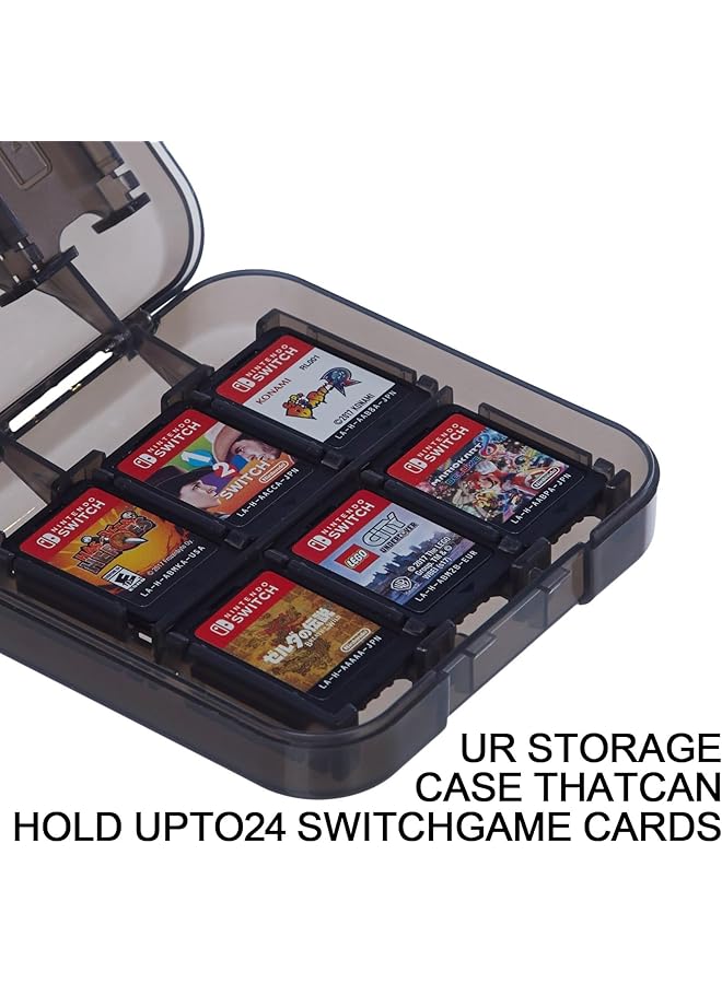 Aputue Game Card Case Switch Accessories Slim Portable Game Organizer Game Storage Case For 24 Switch Games Game Cards Or Tf Card Games Holder Organizer Suitable For Switch Lite  - Image 2
