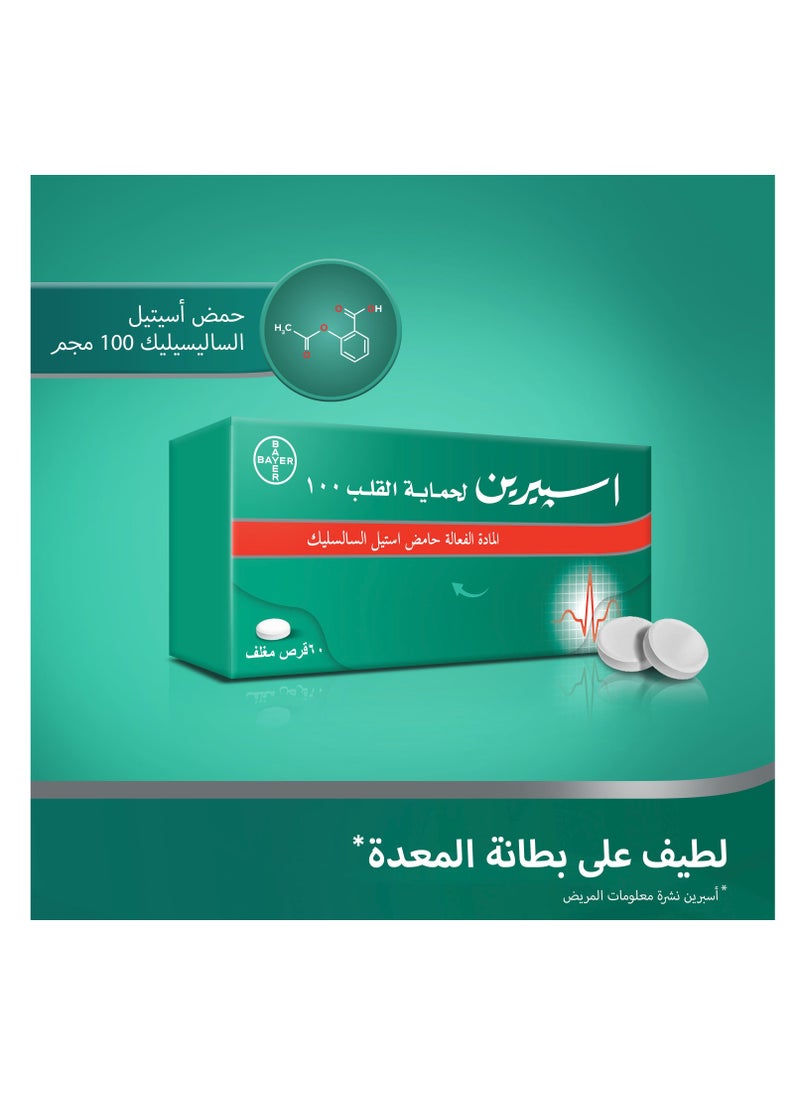 Aspirin Protect 100 mg 60 Tablet