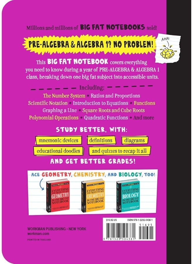 Everything You Need to Ace Pre-Algebra and Algebra I in One Big Fat Notebook  - Image 2