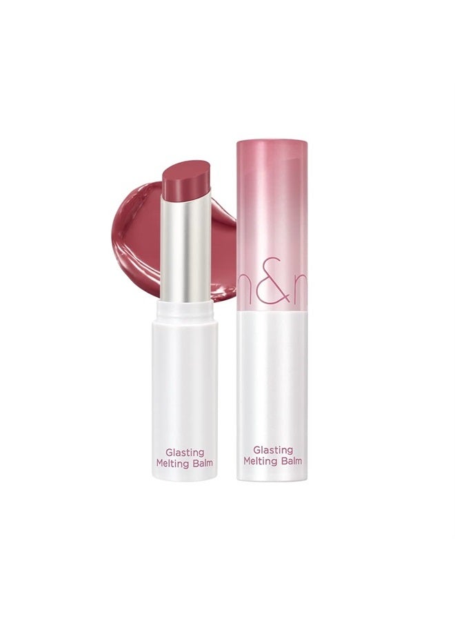 rom&nd Glasting Melting Balm 3.5g., 07 MAUVE WHIP, Glossy, Pump Lips, Moisture Bomb, Vegan - Image 1