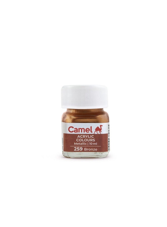Camel Fabrica Acrylic Metallic Color - 10ml each, 6 Shades