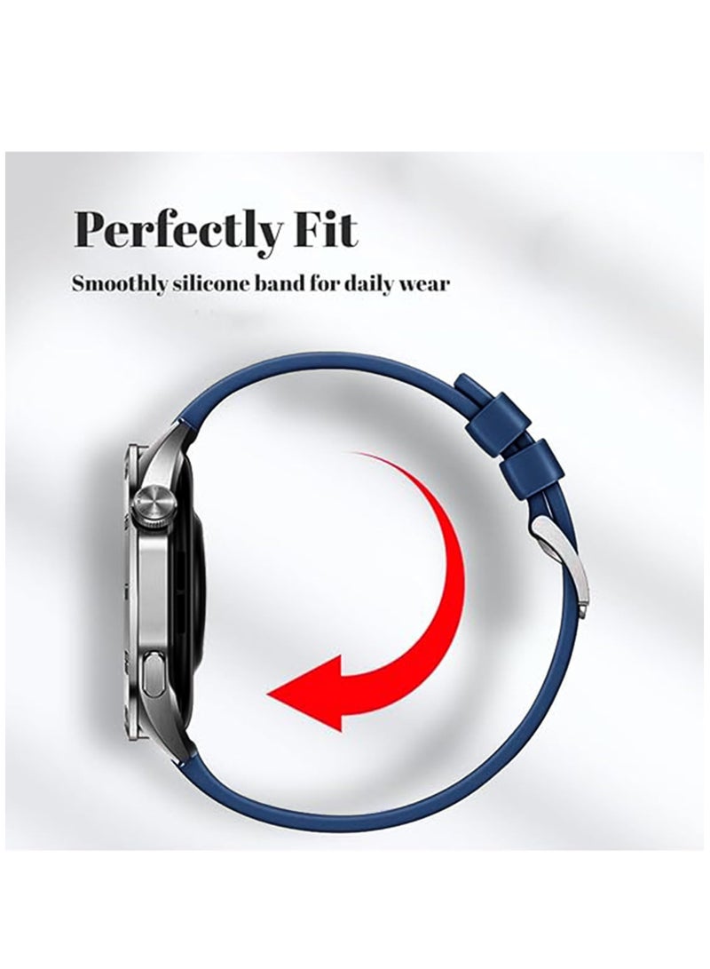 Compatible with Huawei Watch GT4 Replacement Wrist Band 22mm Replacement Nylon Braided Silicone Composite Watch Strap Compatible with Huawei Watch GT4/ GT3/ GT3 Pro 46mm
