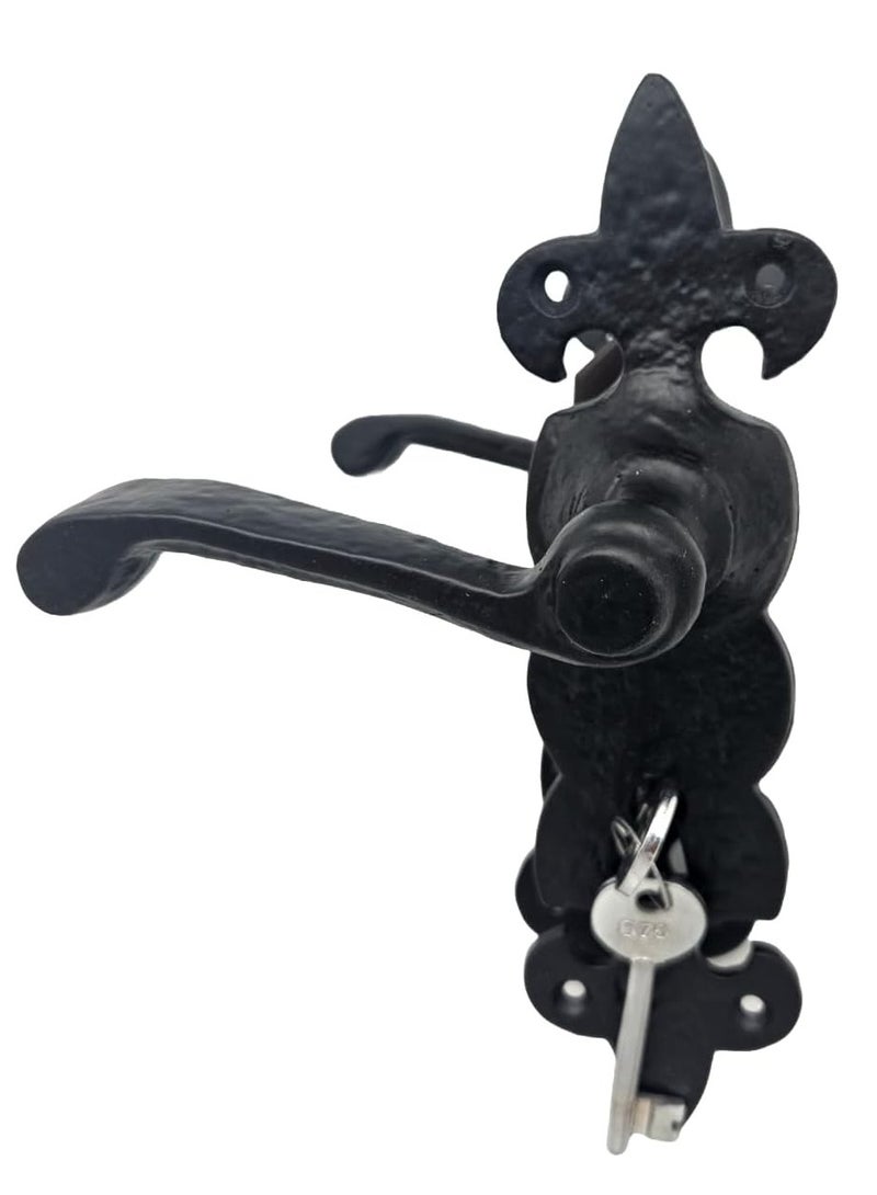 ROBUSTLINE Robustline Lever Door Handle with lock body| Premium Quality | Cast Iron Mortise Handle 