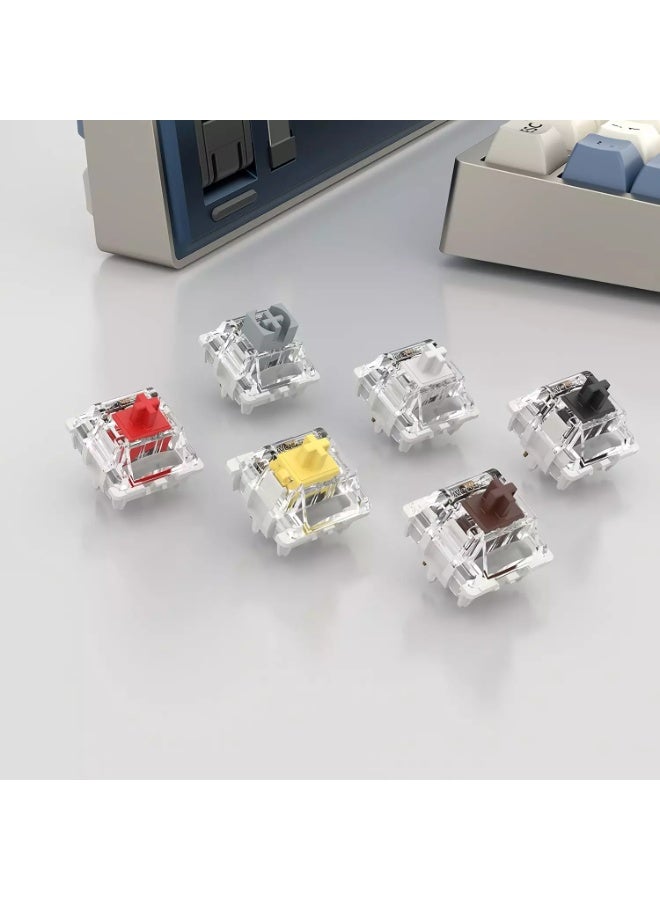 GATERON G Pro 3.0 Yellow Tactile Switches RGB Pre-lubed 5 pins for Gaming Mechanical Keyboard (Pack 35) - Image 4