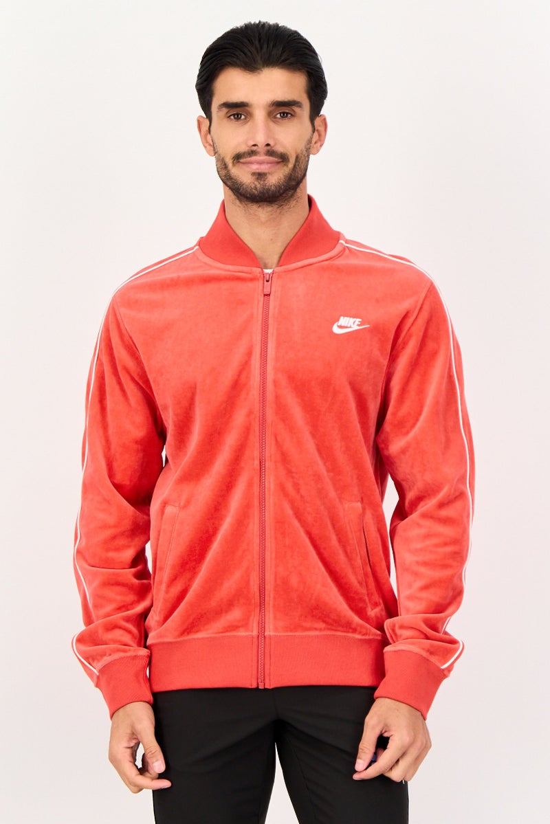 Nike Men Sportswear Fit Long Sleeve Outdoor Jacket, Red - Image 1