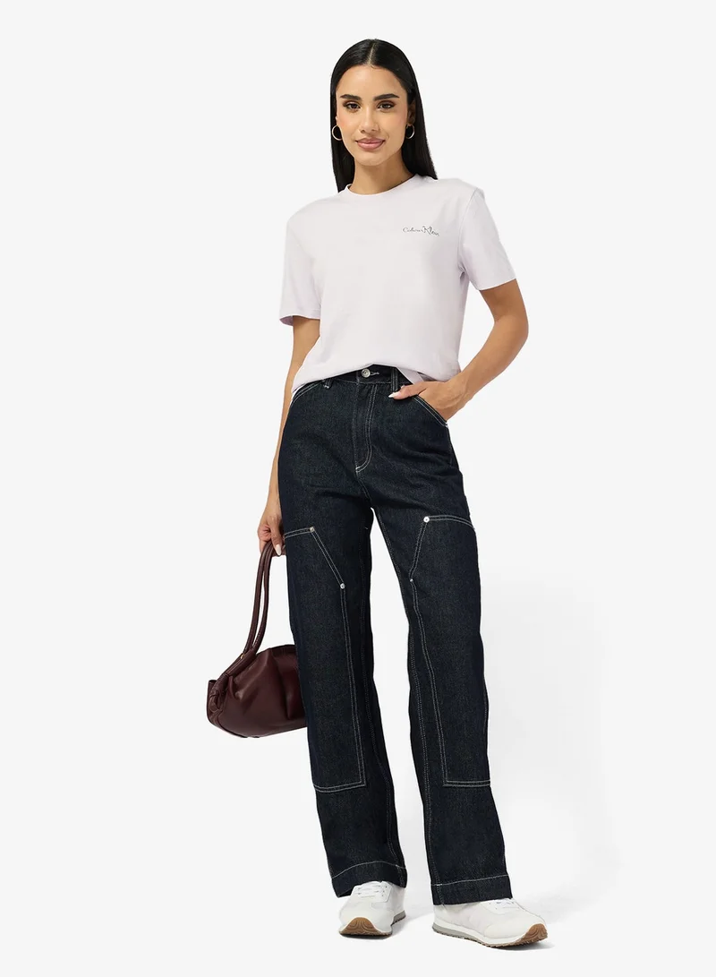 Calvin Klein Jeans  Graphic Crew Neck T-Shirt for Women | Best Price UAE