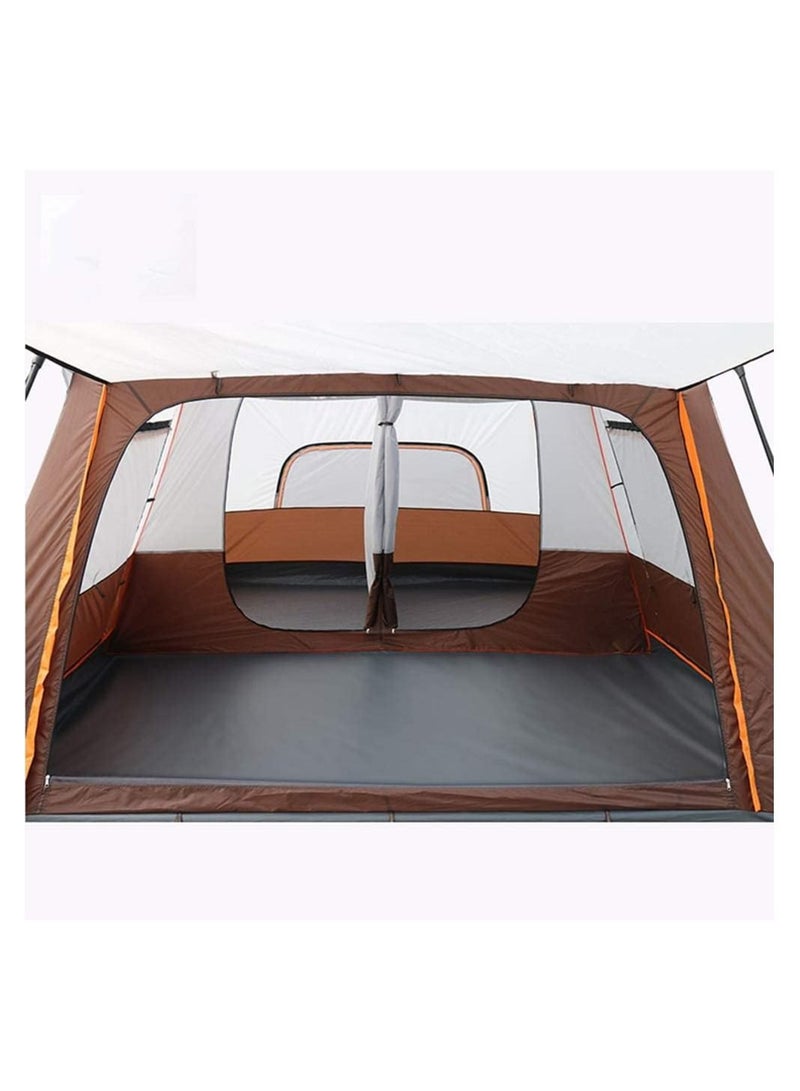 توبيز خيمة تخييم توبي مع 2 كابينة نوم داكنة جدًا تتسع لـ 5-12 شخصًا في الهواء الطلق خيمة عائلية مزدوجة الطبقة مقاومة للماء وخيمة شاطئ مقاومة للرياح خيمة قبة مأوى للشمس لحديقة المهرجانات - Image 3