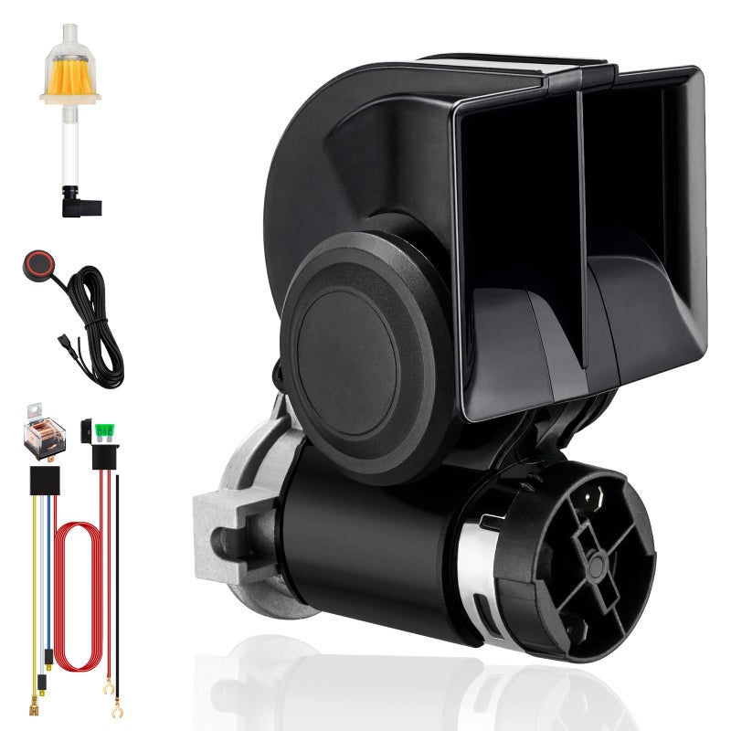 Car Horn Kit with Button 12v Air Horn for Car Truck Motorcycle Train Super Loud 12 Volt 150dB BANHAO