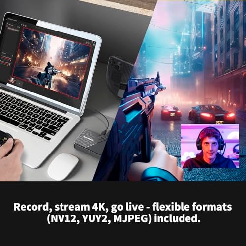 AVerMedia Capture Card for Streaming, 4K60 HDR Passthrough​, 1080p60 Video Recording, Ultra-Low Latency Game Streaming for Switch 2, Xbox, PS5, PC on Twitch, OBS, Win11, Mac - StreamLine MINI+ GC311G2 - Image 4