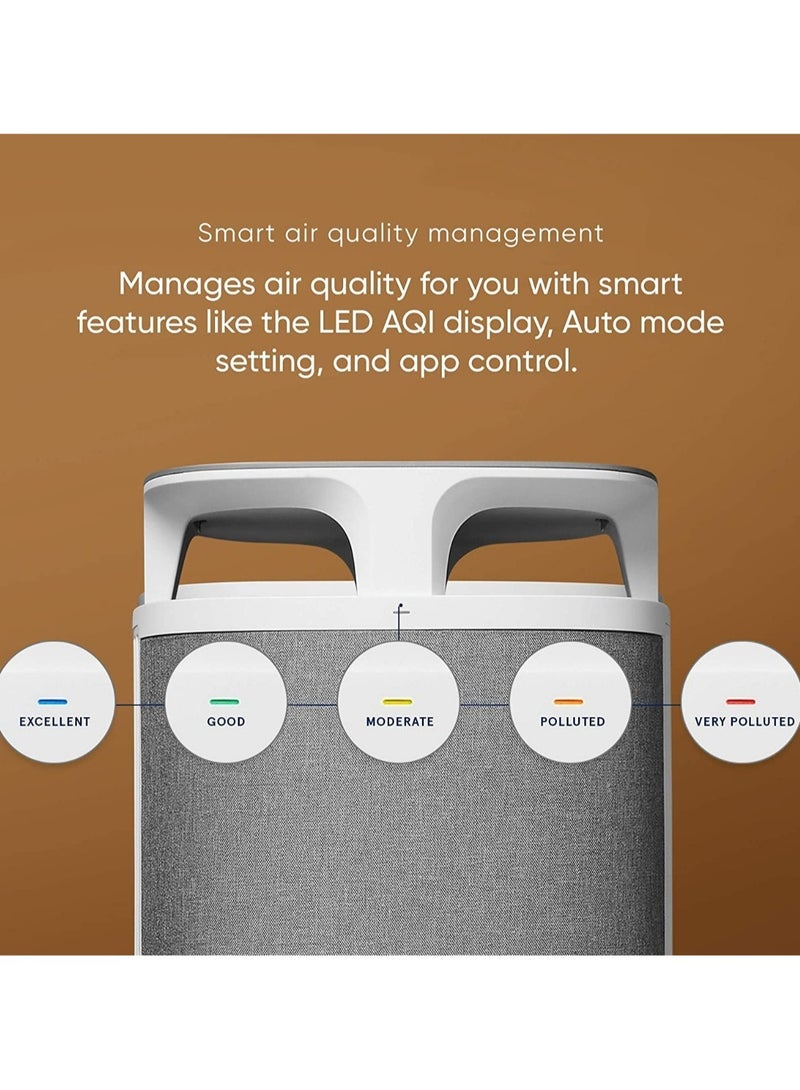 Blueair داست ماغنت DM-5240i | ينظف حتى 20 متر مربع، 232 م³/ساعة معدل تدفق الهواء النظيف، جودة الهواء، تقنية هيفاسايلنت تزيل 99.97% من حبوب اللقاح، الغبار، العفن، البكتيريا، الفيروسات، المركبات العضوية المتطايرة، الروائح - Image 2