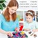 INSCRAFT Rubber Band Refill Kit Over 11000 Rubber Bands 28 Colors with Container 600 Clips 200 Beads 52 ABC Beads Premium Bracelet Making Refill Kit for Girls Kids Gift DIY Craft - Image 2