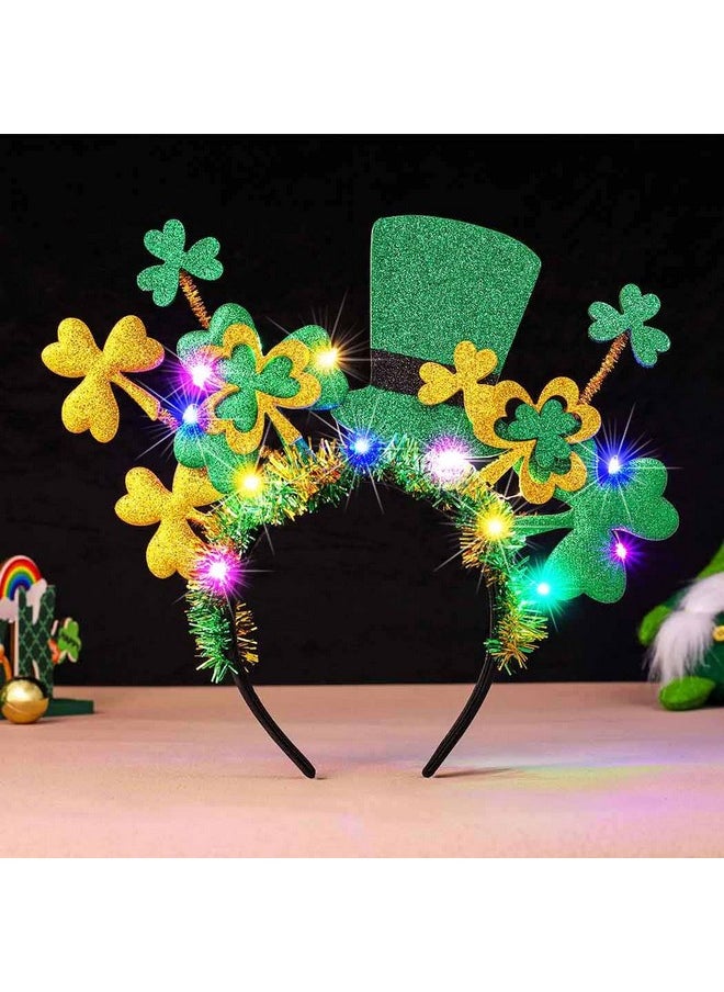 Light Up St Patrick'S Day Headband Led Shamrock Headpiece Irish Saint Patricks Day Hairband Costume Headwear Hair Accessories For Women - pzsku/Z01669A14460502D7410DZ/45/_/1718645893/afb25576-23d2-449a-a6f6-a158add3ff17