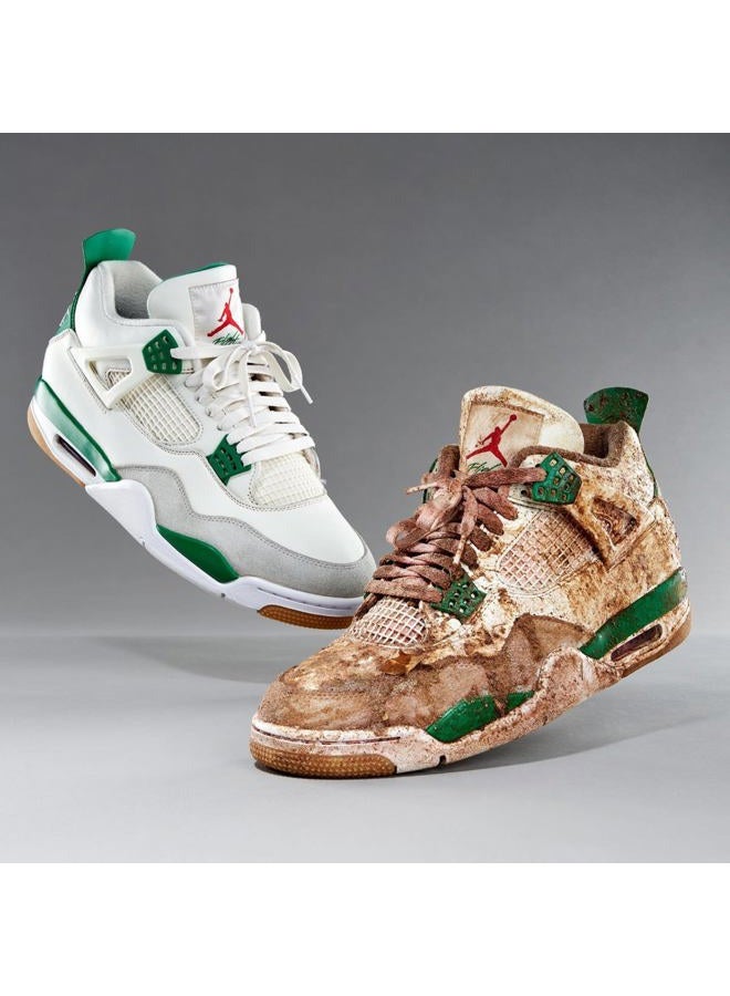 RESHOEVN8R Starter Shoe Cleaning Kit – Sneaker Cleaner with 2oz Shoe Cleaning Solution, Medium Bristle Brush & Microfiber Towel – Safe for Canvas, Mesh, Leather, Nubuck, Knit, Plastic & Rubber Shoes - Image 2