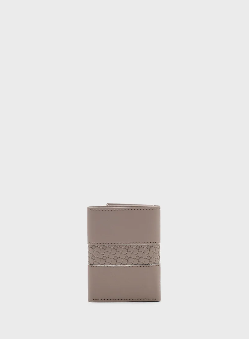Robert Wood Leatherette Tri-Fold Wallet