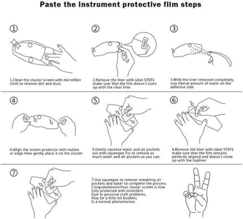 DEMULAX Motorcycle Dashboard Screen Protector - Image 2