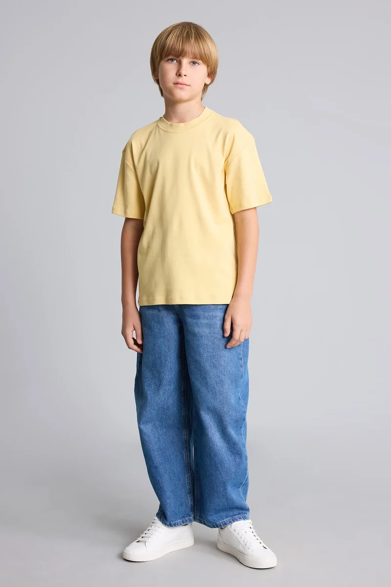 ديفاكتو Boy 100% Cotton Oversize Basic T-Shirt