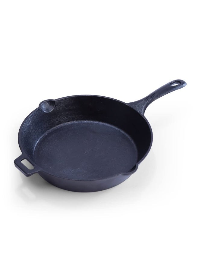 Wonderchef Forza Pre Seasoned 25 cm Cast Iron Fry Pan | with Lifetime Exchange Warranty | Black - Image 1