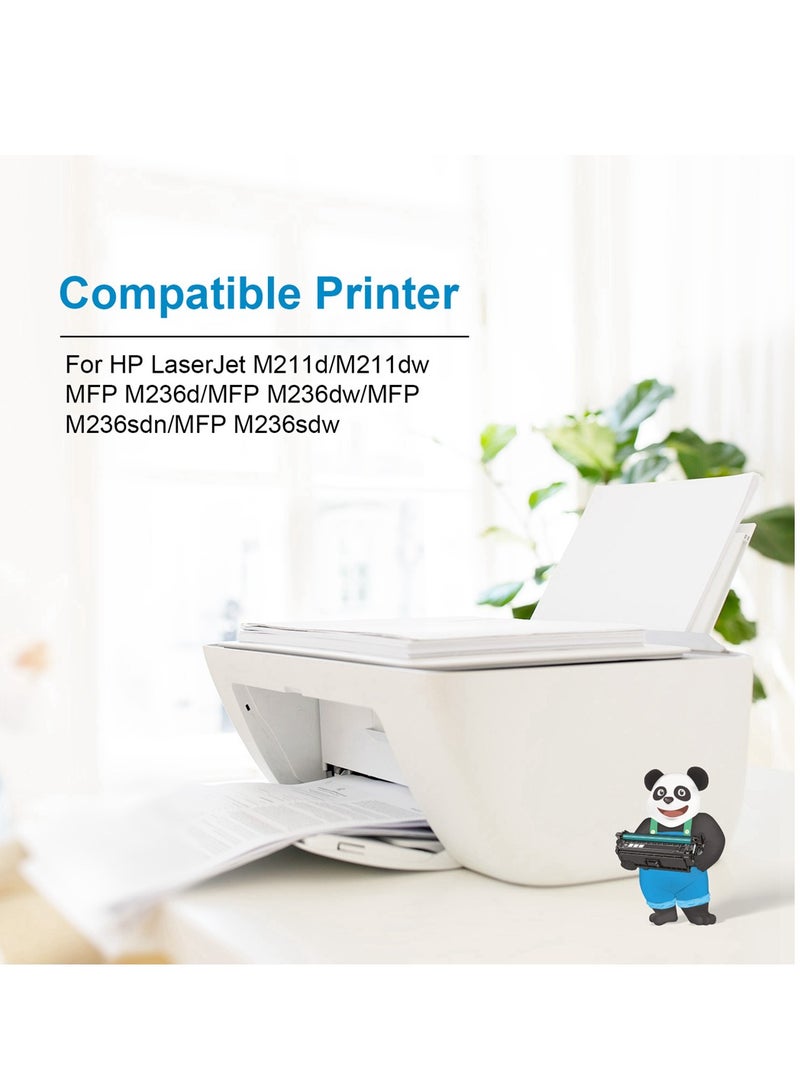 استا خرطوشة حبر ASTA 136A W1360A متوافقة مع طابعة LaserJet M211d M211dw MFP M236d M236dw M236sdn M236sdw W1360 1360A 1360 136 مع طباعة رقاقة باللون الأسود - Image 3