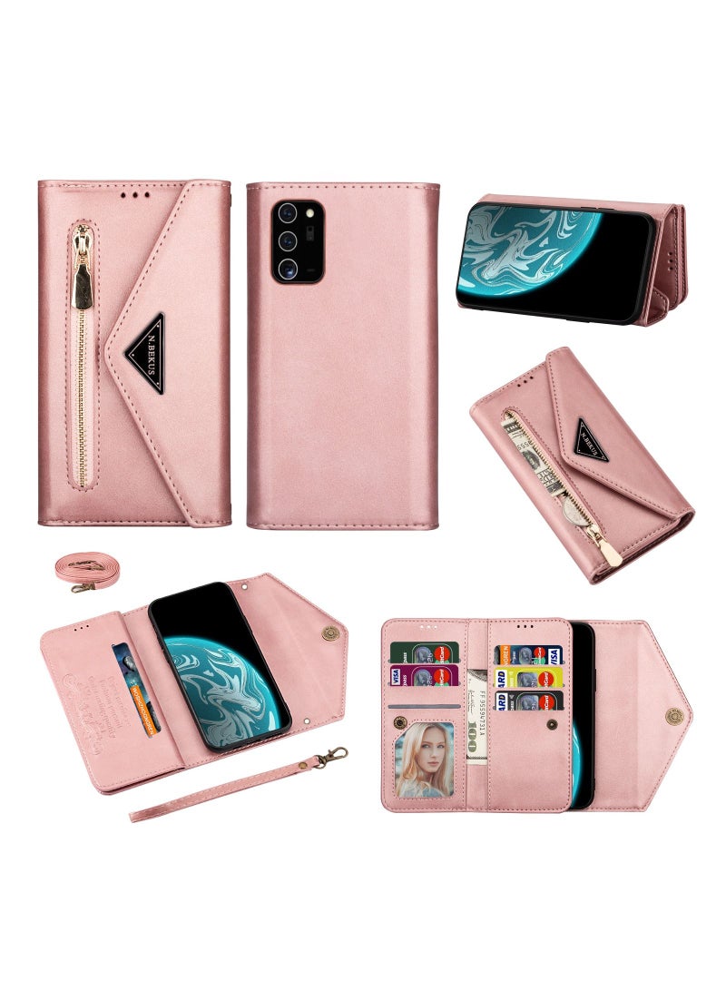 Suteni Flip Cover Card Slots Leather Phone Case for Samsung - Image 3