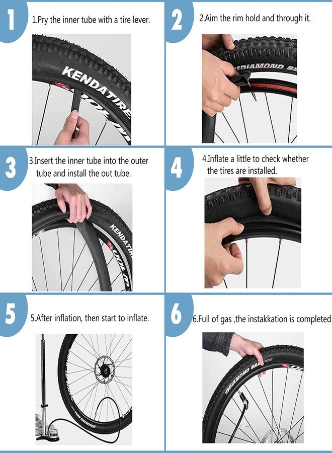 BWSHLF 27.5" Mountain Bike Inner Tubes (4 Pack), Durable Butyl Rubber MTB Bicycle Replacement Fit 2.1-2.4，Presta Valve 48mm - Image 5