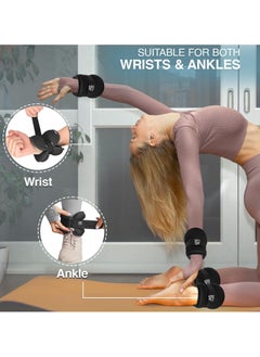 QSHOP 2kg=2pcs 1KG Ankle Weights with Adjustable Straps for Men and Women Wrist and Leg Weights for Jogging, Running, Gymnastics, Fitness Workout and Exercise  - Image 5
