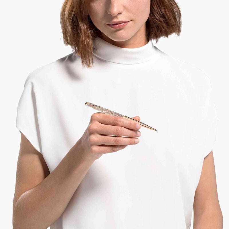 SWAROVSKI 5534329 Crystalline Nova Ballpoint Pen, 14.2 Cm X 1 Cm Size, Rose Gold - Image 4