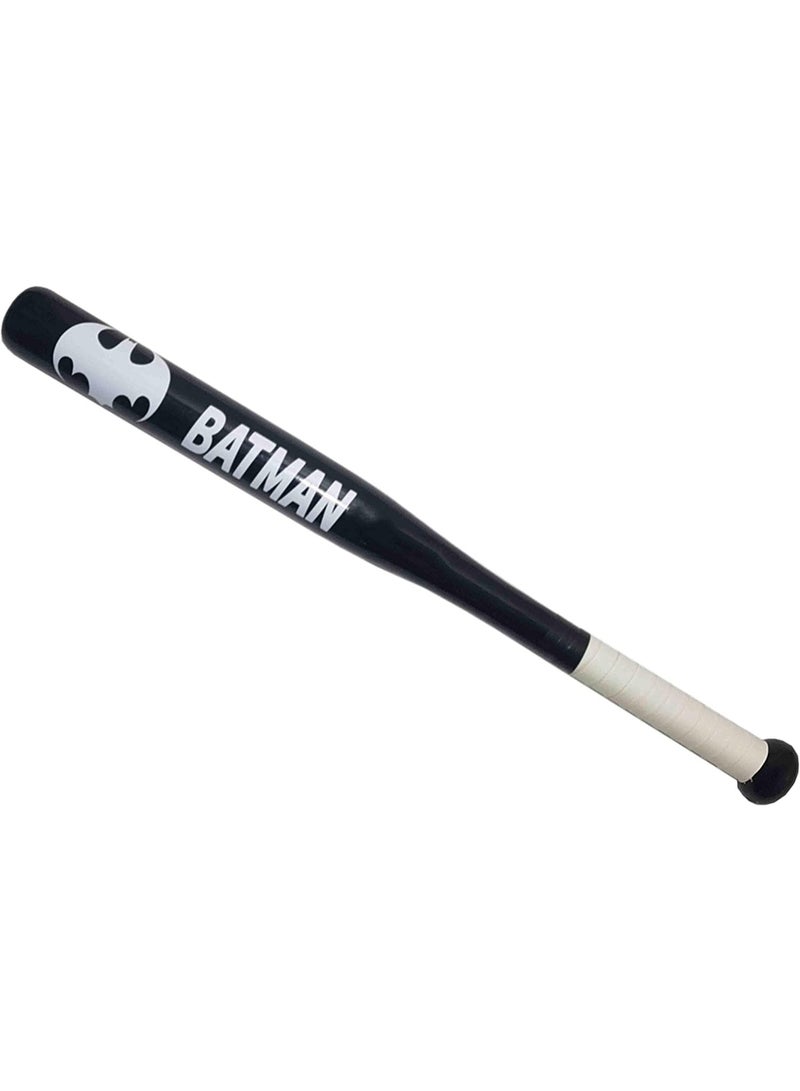 Batman Metal baseball bat, for sports and training, with a comfortable grip. Bat color: black. Handle: white. Length: 80 cm. - Image 1