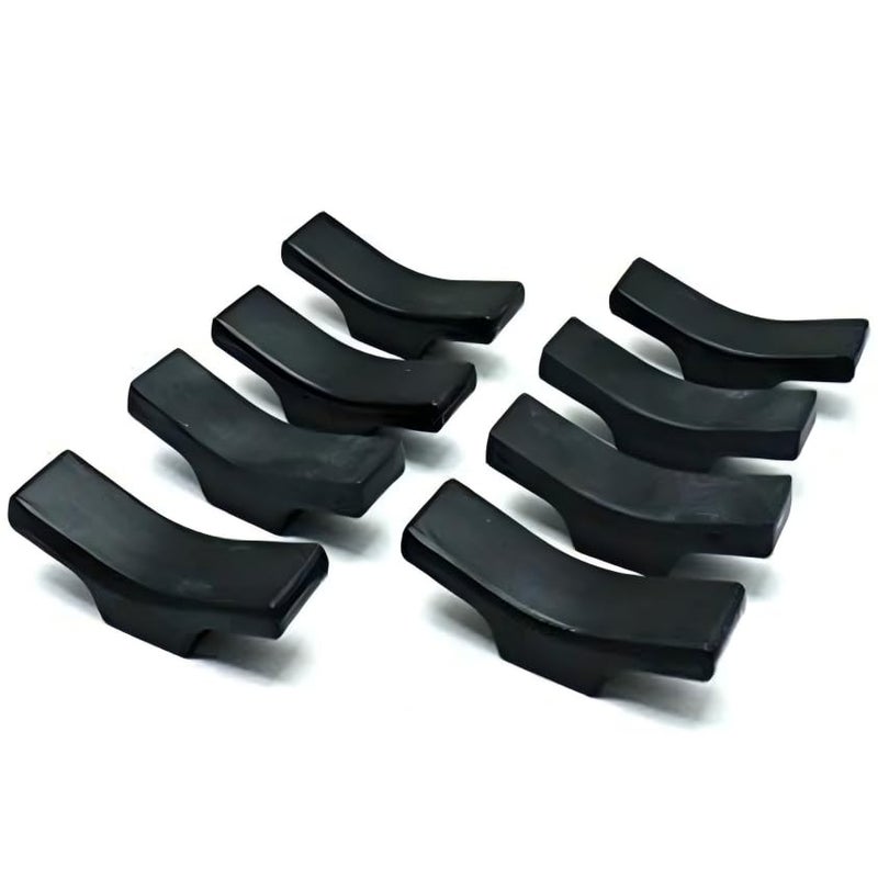 BAEKZ 8pcs Ceramic Tableware Chopstick Holder, Knife Holder, Spoon and Fork Holder (black) - Image 3