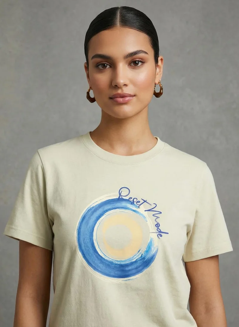 نوبيرو Nobero Women Graphic Printed T-shirt