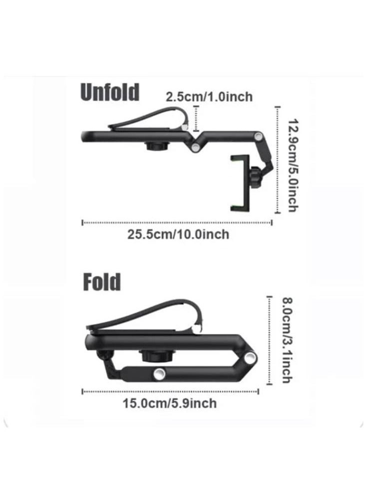 ELTRAZONE Car Mobile Phone Holder 360° Flexible Rotating Holder for Car Sun Visor, Kitchen, Desk – Multi-Purpose Adjustable Stand for Phones and Tablets – Perfect for Hands-Free Use in Vehicles, Offices & Homes - Image 4