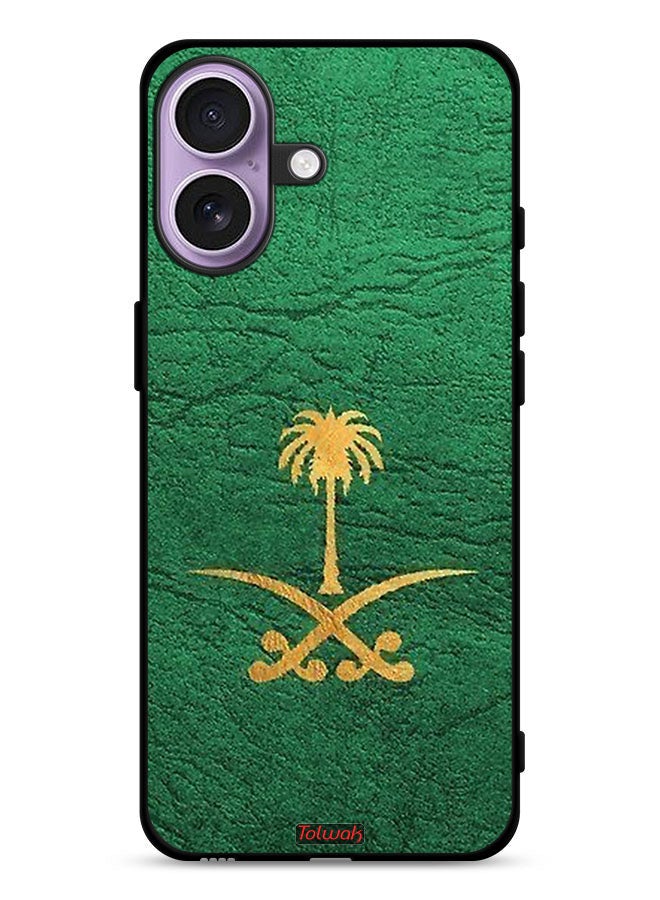Tolwak Apple iPhone 17 Protective Case Cover Kingdom Of Saudi Arabia Sign On Leather - Image 1