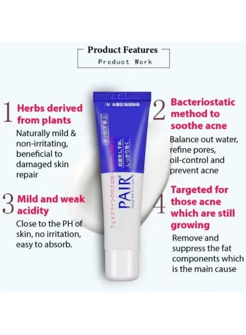 Pair Acne Cream W Dual Action Anti Acne Treatment for Pimples & Blemishes Oil Control Face Cream 24g - Image 2