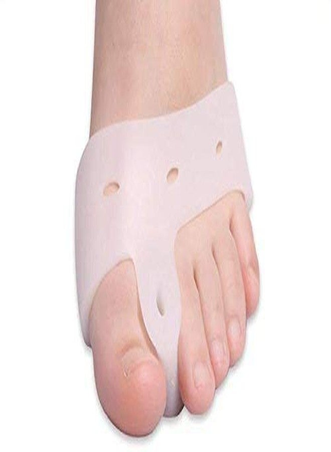 KLIVE Foot Fingers Toe Separator Thumb Valgus Protector. Foot Adjuster Hallux Valgus Guard Foot Care Tool Silicone (1Pair) (Multicolor) - Image 1