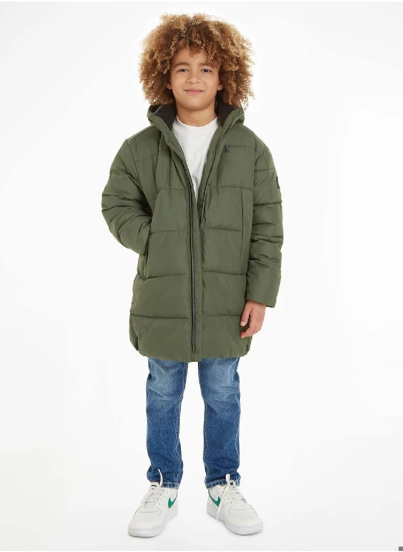 Calvin Klein Jeans Calvin Klein Jeans Kids, Boys' Parka - Outwear, Jacket - Polyester , Green