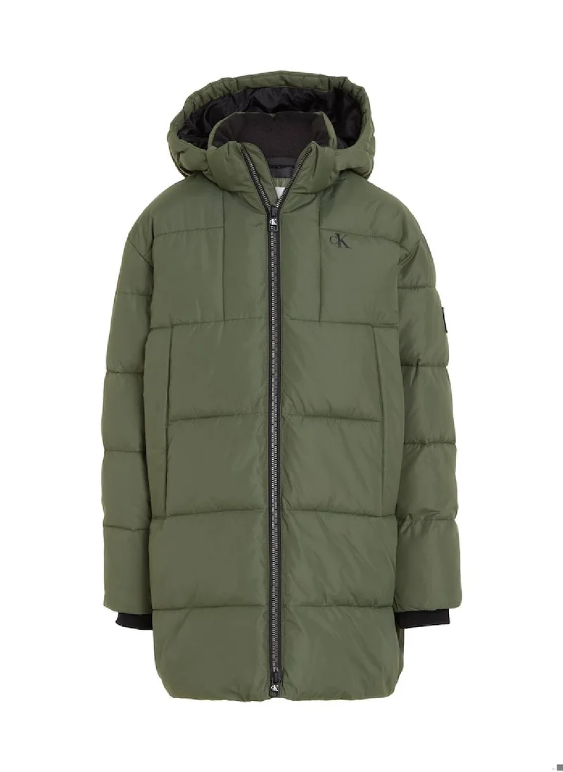 Calvin Klein Jeans Calvin Klein Jeans Kids, Boys' Parka - Outwear, Jacket - Polyester , Green