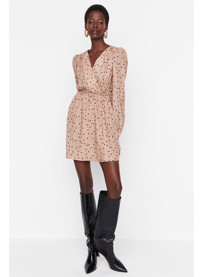 trendyol Dress - Brown - Mini  - Image 3