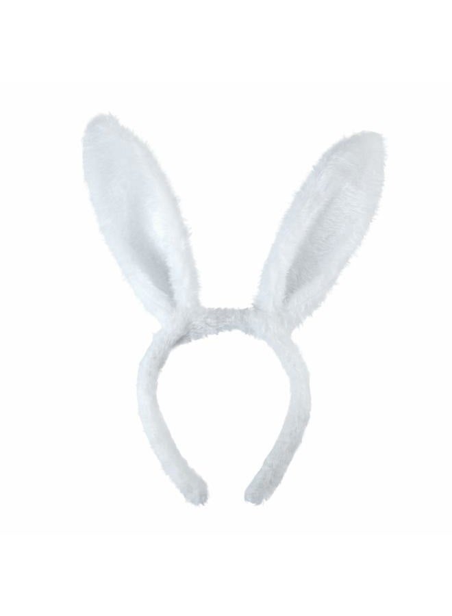 BinaryABC Bunny Rabbit Costume Set,Ears Headband Bow Ties Tail Set, Easter Party Favors Costume Decoration(White) - Image 4