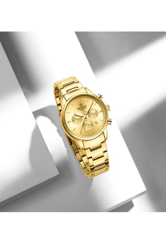 NAVIFORCE Men’s Watch Chronograph Business Quartz Wrist Watches Waterproof NF8076 - Image 3