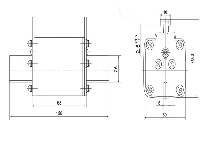 صمام NGTC2 350 أمبير، صمام RS33 400 أمبير للحماية الكهربائية عالية التيار - Image 5