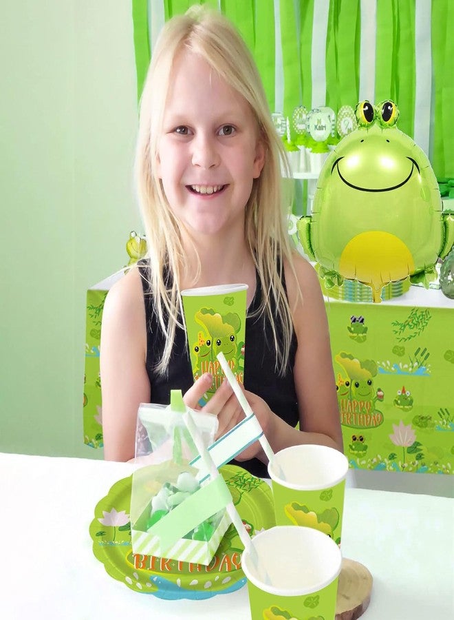 LYK 6PCS Frog Foil Balloons with18inch Star Mylar Balloons for Kids Animal Frog Reptile Themed Party Children Birthday Party Baby Shower Party Decorations - Image 5