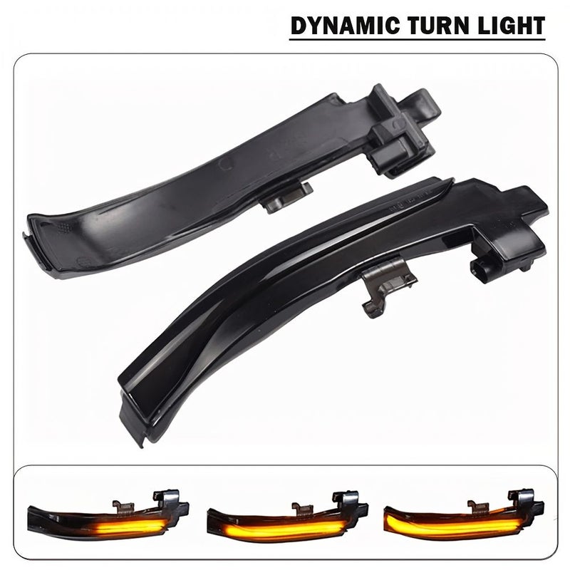 Two Led Dynamic Turn Signal Side Mirrors For Volvo V40 CC II V60 S60 2011-2018 S80 And V70 III With Flowing Turn Indicator Lights Without Battery L-Vlv-02 - Image 4