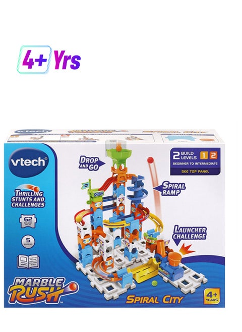 5 Marbles And 62 Building Pieces, Electronic Track Set