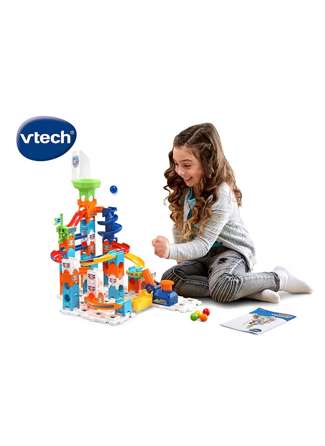 5 Marbles And 62 Building Pieces, Electronic Track Set