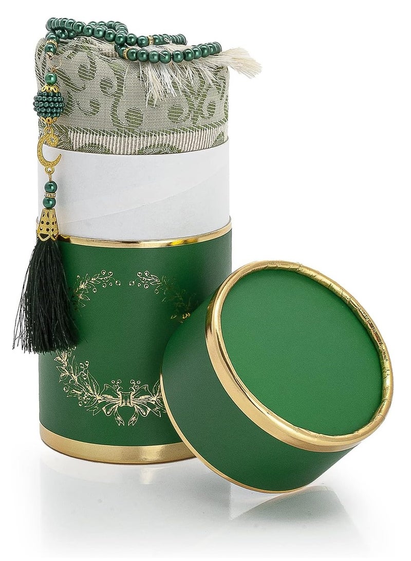 DubaiGallery سجادة صلاة مسلمة من شنيلا 1 قطعة، سجادة أرضية من خيوط ملونة، مجموعة سجادة صلاة مسبحة، سجادة حج، متاحة في الداخل والخارج، لغرفة النوم وغرفة المعيشة - Image 3