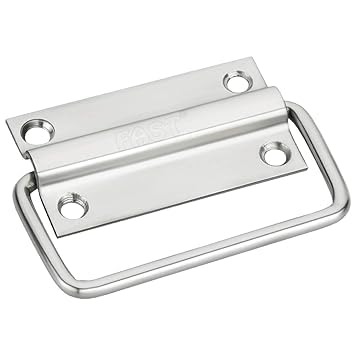 BOSNEY implemental Bosney Furniture Drawer Bed Storage Box Cabinet Pull Handle 3 Inch Silver Pack of 4 Pieces - Image 1
