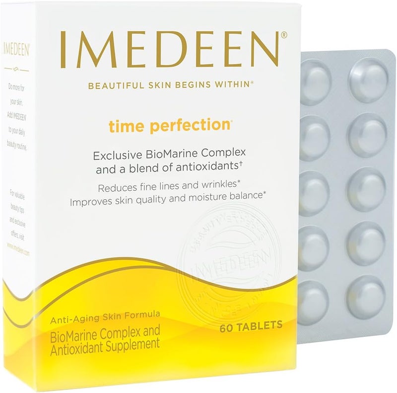 Imedeen إيميدين تايم بيرفكشن 60 حبة مكمل غذائي لمستحضرات العناية بالبشرة لمكافحة الشيخوخة إمداد لشهر واحد - Image 2