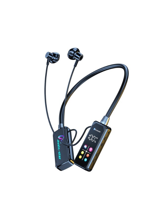 KUYING New Digital Noise Cancelling Neck Hanging Wireless Bluetooth Earphones