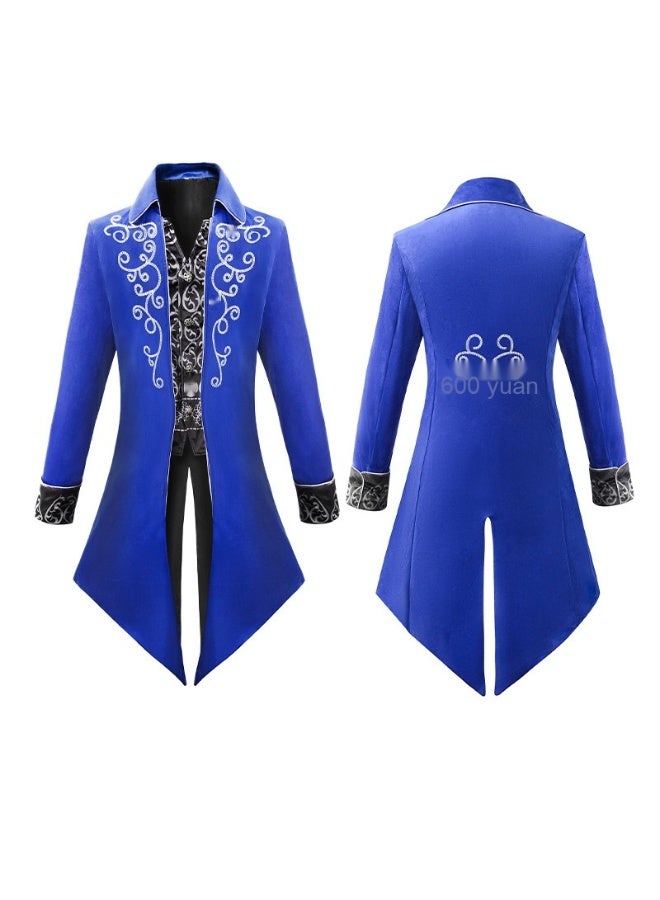 European And American Medieval Revival Tuxedo-style Formal Coat - Essential Men's Costume For Halloween - Image 3
