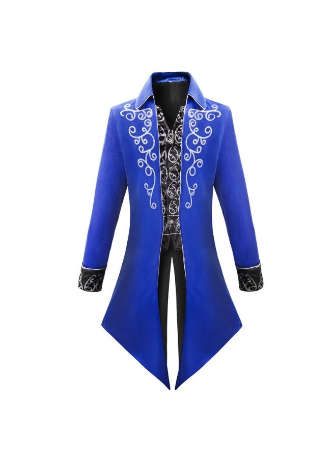 European And American Medieval Revival Tuxedo-style Formal Coat - Essential Men's Costume For Halloween - Image 4