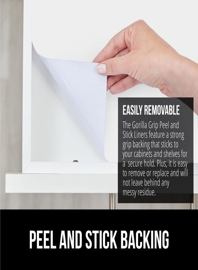 GORILLA GRIP Peel and Stick Paper, Removable Cover for Books, Shelves, Countertops, Drawers, Cabinets and Crafts, Easy Install Kitchen Decor, Shelf, Cabinet Liners, 17.5 in x 10 FT Bright White - Image 4
